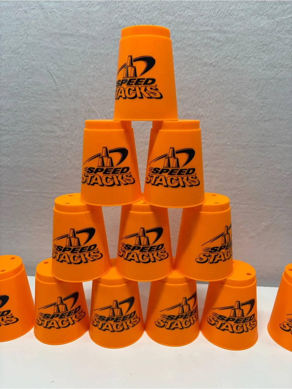 Orange Cup Set - Bright Orange Stacking Cups